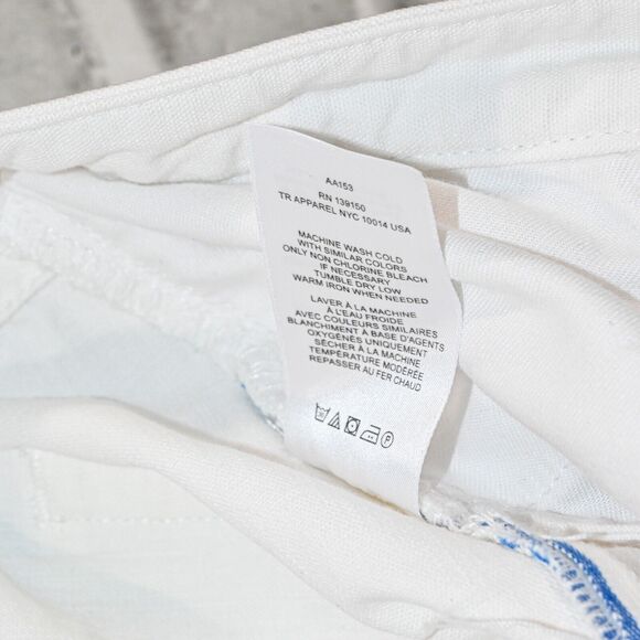 THE ROW Women's Straight Cropped Leg ASHLAND Jeans 5-pocket White sz 6 - Picture 8 of 10